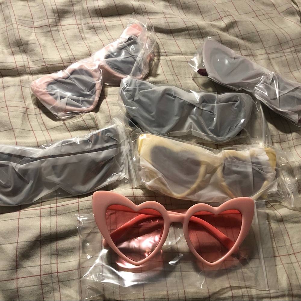 NWT Trendy Cat Eye Heart shaped Sunglasses - PICK ONE